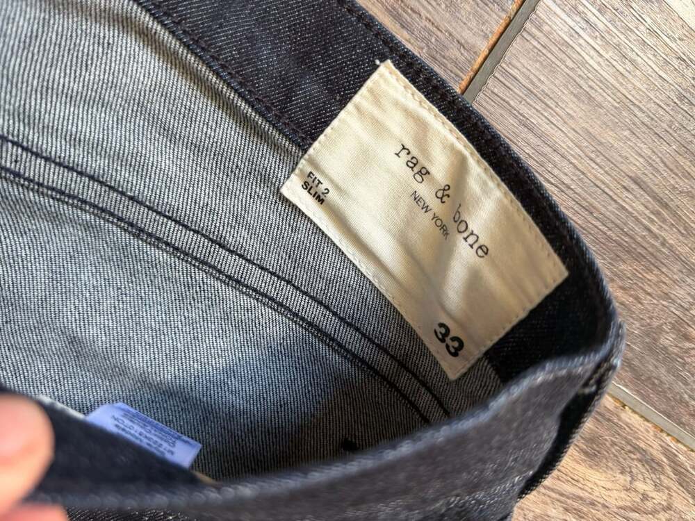Rag & Bone Fit 2 Slim Jeans Dark Indigo Denim - Picture 5 of 9